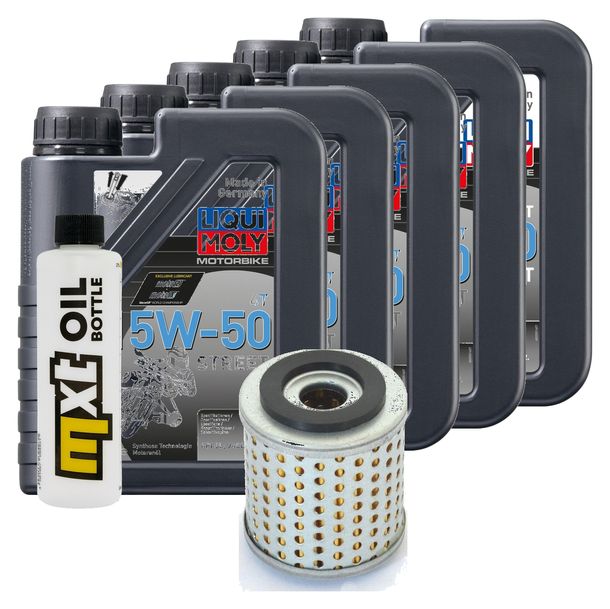 Inspektionspaket 5L 15W-50 + Ölfilter für Ducati SS 900 ccm Bj. 1982 - 1984