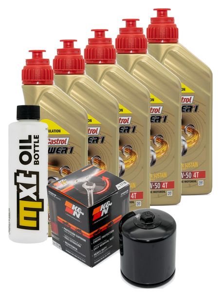 Inspektionspaket 5L 20W-50 + Ölfilter + 2x Zündkerze für Harley Davidson FLFBS Softail Fat Boy FXFBS Bob 1868 ccm Bj. 2018