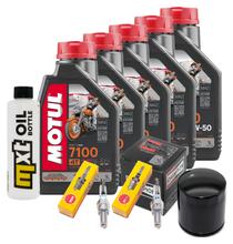 Inspektionspaket 5L 20W-50 + Ölfilter + 2x Zündkerze für Harley Davidson FLFBS Softail Fat Boy FXFBS Bob 1868 ccm Bj. 2018