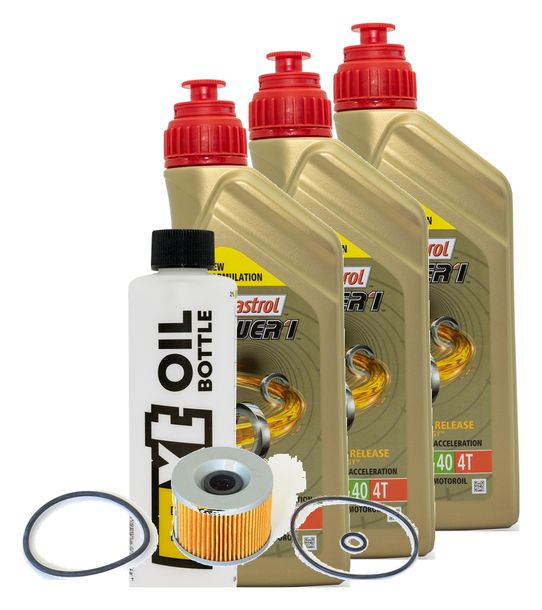 Inspektionspaket 3L 10W-40 + Ölfilter für Honda CB Four 350 ccm Bj. 1974