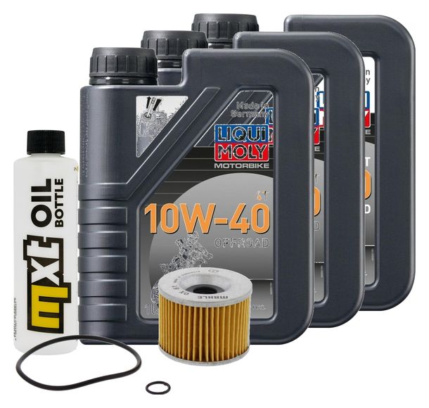 Pacchetto di ispezione 3L 10W-40+filtro olio per Honda CB Four 350 ccm Anno 1974
