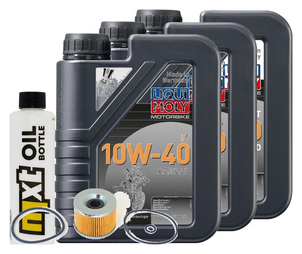 Pacchetto di ispezione 3L 10W-40+filtro olio per Honda CB Four 350 ccm Anno 1974