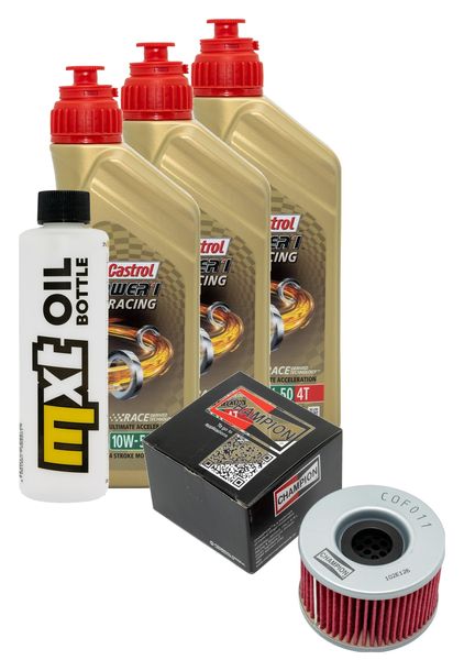 Inspektionspaket 3L 10W-50 + Ölfilter für Honda CX 500 ccm Bj. 1982