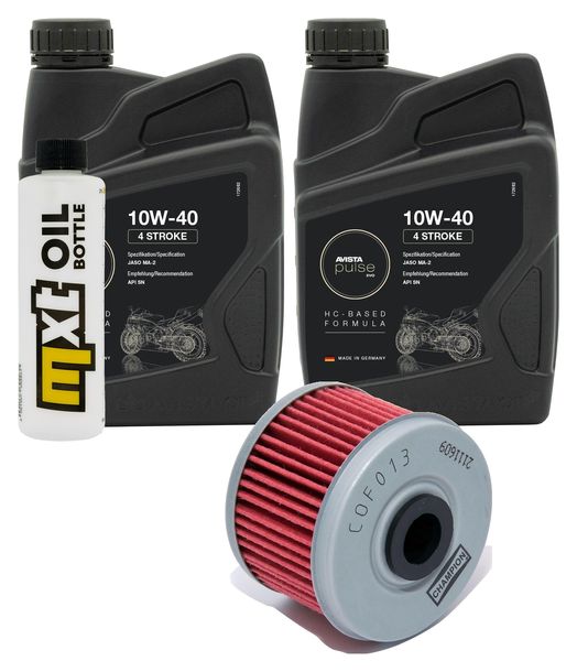 Inspektionspaket 2L 10W-40 + Ölfilter für Honda XBR 500 ccm Bj. 1988 - 1989