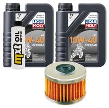 Pacchetto di ispezione 2L 10W-40+filtro olio per Honda XBR 500 ccm Anno 1988 - 1989