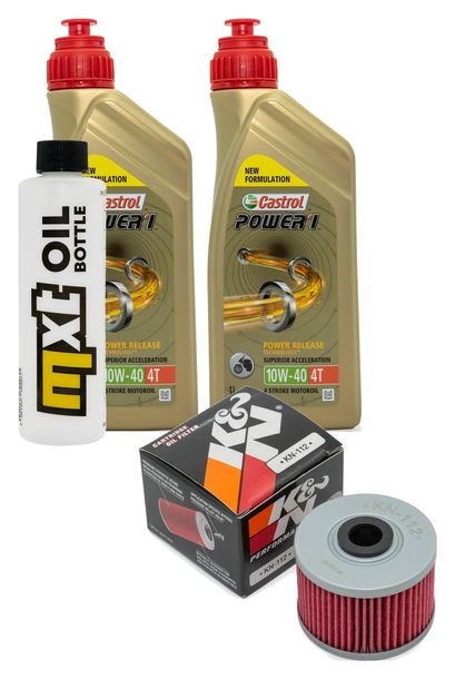 Inspektionspaket 2L 10W-40 + Ölfilter für Honda XBR 27 PS 500 ccm Bj. 1988 - 1989