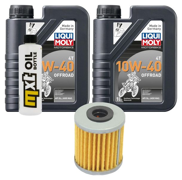 Pacchetto di ispezione 2L 10W-40+filtro olio per Honda XBR 27 PS 500 ccm Anno 1988 - 1989
