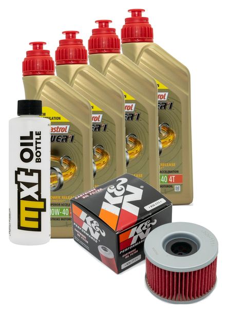Paquete de inspección 4L 10W-40 + filtro de aceite para Honda CX T Turbo 650 ccm Año 1984 - 1985