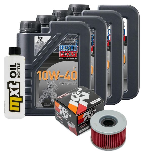 Paquet d'inspection 4L 10W-40 + filtre à huile pour Honda CX T Turbo 650 ccm Année 1984 - 1985