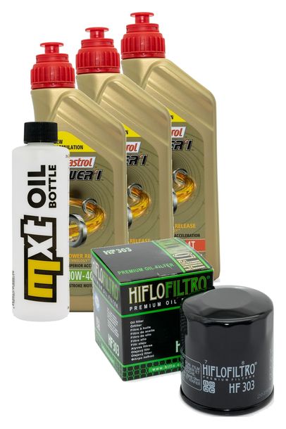 Inspektionspaket 3L 10W-40 + Ölfilter für Honda PC Pacific Coast 800 ccm Bj. 1990
