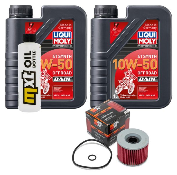 Inspektionspaket 2L 10W-50 + Ölfilter für Kawasaki EL B Eliminator 250 ccm Bj. 1995