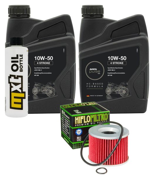 Inspektionspaket 2L 10W-50 + Ölfilter für Kawasaki EL B Eliminator 250 ccm Bj. 1995