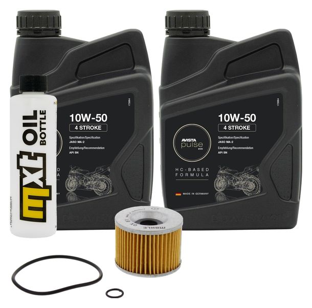 Inspektionspaket 2L 10W-50 + Ölfilter für Kawasaki EL B Eliminator 250 ccm Bj. 1995