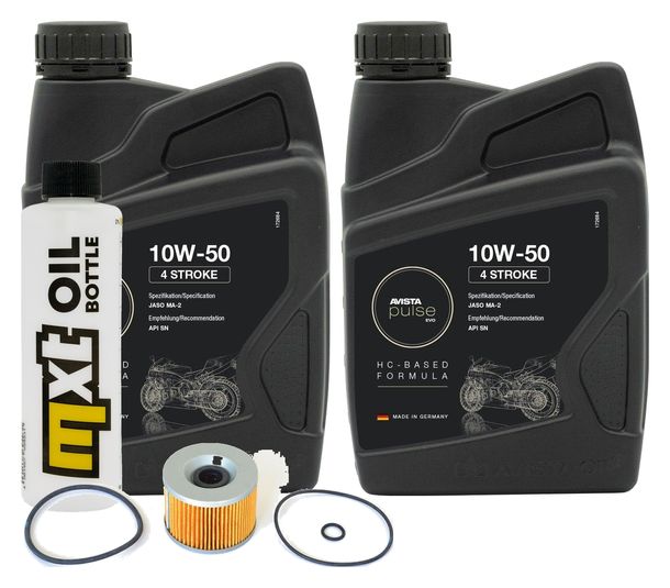 Inspektionspaket 2L 10W-50 + Ölfilter für Kawasaki EL B Eliminator 250 ccm Bj. 1995