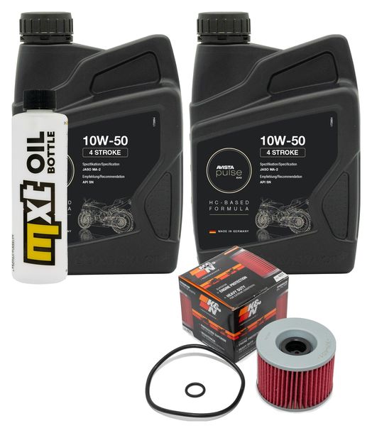 Inspektionspaket 2L 10W-50 + Ölfilter für Kawasaki EL B Eliminator 250 ccm Bj. 1995