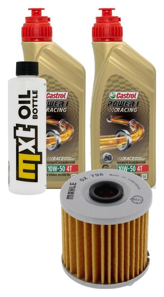 Inspektionspaket 2L 10W-50 + Ölfilter für Kawasaki KLR 250 ccm Bj. 1984 - 1992