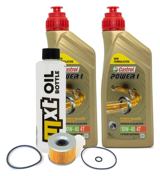 Inspektionspaket 2L 10W-40 + Ölfilter für Kawasaki EL Eliminator 252 ccm Bj. 1996 - 2003