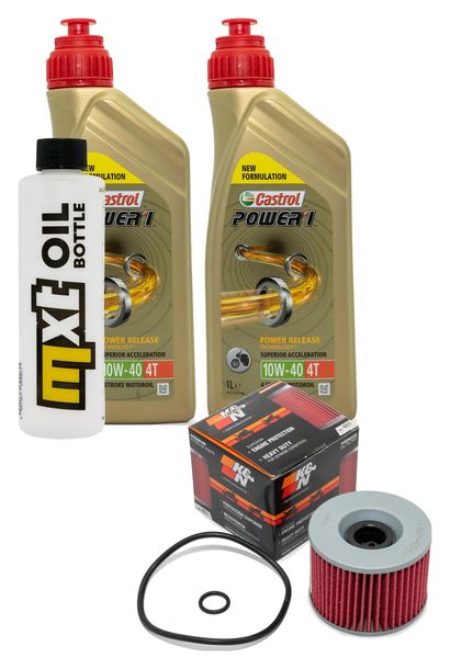 Inspektionspaket 2L 10W-40 + Ölfilter für Kawasaki EL Eliminator 252 ccm Bj. 1996 - 2003