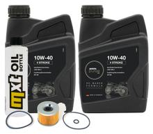 Inspektionspaket 2L 10W-40 + Ölfilter für Kawasaki EL Eliminator 252 ccm Bj. 1996 - 2003