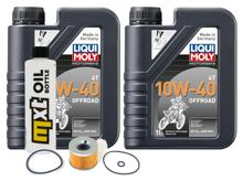 Paquet d'inspection 2L 10W-40+filtre à huile pour Kawasaki EL Eliminator 252 ccm Année 1996 - 2003