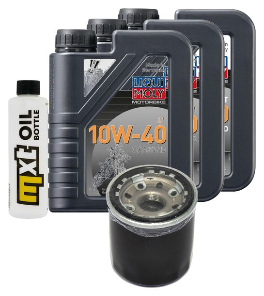 Pacchetto di ispezione 3L 10W-40+filtro olio per Kawasaki GPZ S 500 ccm Anno 1990 - 1992