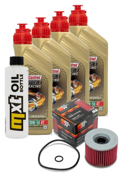 Inspektionspaket 4L 10W-50 + Ölfilter für Kawasaki ZL Eliminator 900 ccm Bj. 1985 - 1986