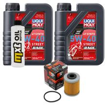 Inspektionspaket 2L 5W-40 + Ölfilter für KTM EXC Racing 450 ccm Bj. 2006 - 2007