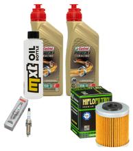 Paquete de inspección 2L 10W-50 + filtro de aceite + 1x bujía para KTM SMC R ABS 690 ccm Año 2012 - 2013
