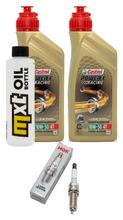 Pacote de Inspeção 2L 10W-50 + Filtro de Óleo + 1x Vela de Ignição para KTM SMC R ABS 690 ccm Ano de Fabricação 2012 - 2013