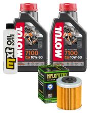 Pacote de Inspeção 2L 10W-50 + Filtro de Óleo + 1x Vela de Ignição para KTM SMC R ABS 690 ccm Ano de Fabricação 2012 - 2013