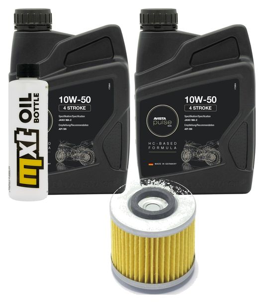 Inspektionspaket 2L 10W-50 + Ölfilter für Yamaha XVS Dragstar 250 ccm Bj. 2001 - 2004