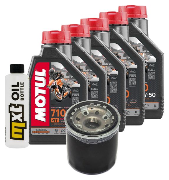 Pacchetto di ispezione 5L 10W-50 + filtro olio per Yamaha VMX V-Max 1700 ccm Anno 2016