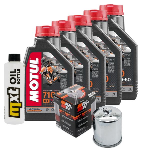 Paquete de inspección 5L 10W-50 + filtro de aceite para Yamaha VMX V-Max 1700 ccm Año 2016