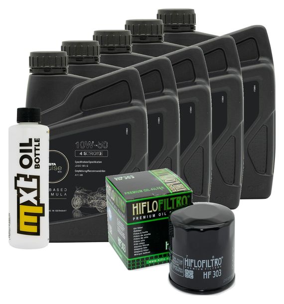 Inspektionspaket 5L 10W-50 + Ölfilter für Yamaha VMX V-Max 1700 ccm Bj. 2016