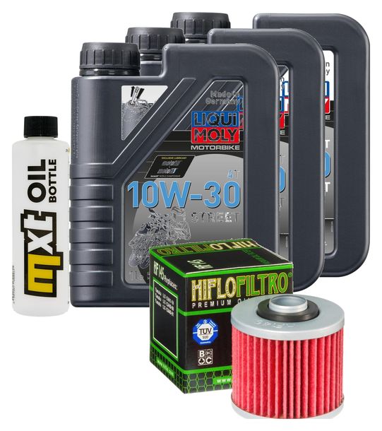 Pacchetto di ispezione 3L 10W-30 + filtro olio per Yamaha SRX SR 500 / 600 ccm Anno 1978 - 1990