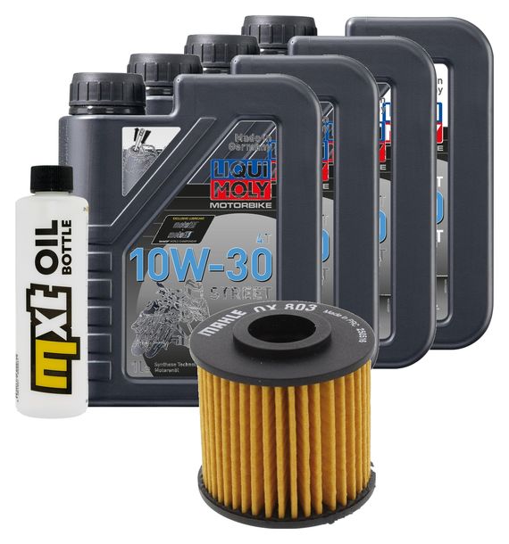 Pacchetto di ispezione 4L 10W-30+filtro olio per Yamaha XV SE Special 750 ccm Anno 1984