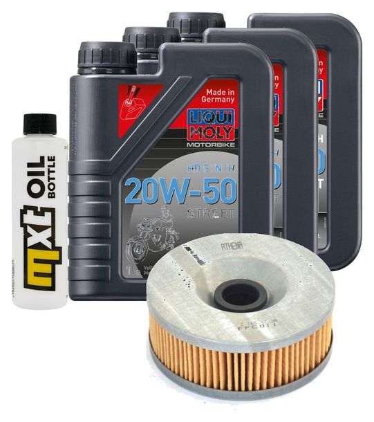 Paquete de inspección 3L 20W-50+filtro de aceite para Yamaha XS 850 ccm Año 1980 - 1982