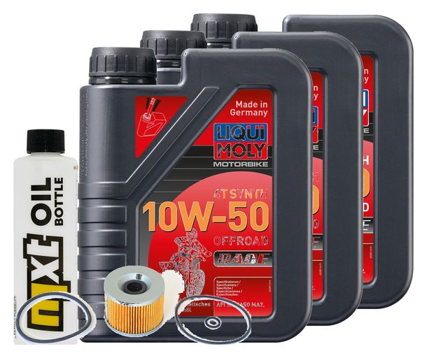 Inspektionspaket 3L 10W-50 + Ölfilter für Benelli T 654 ccm Bj. 1982