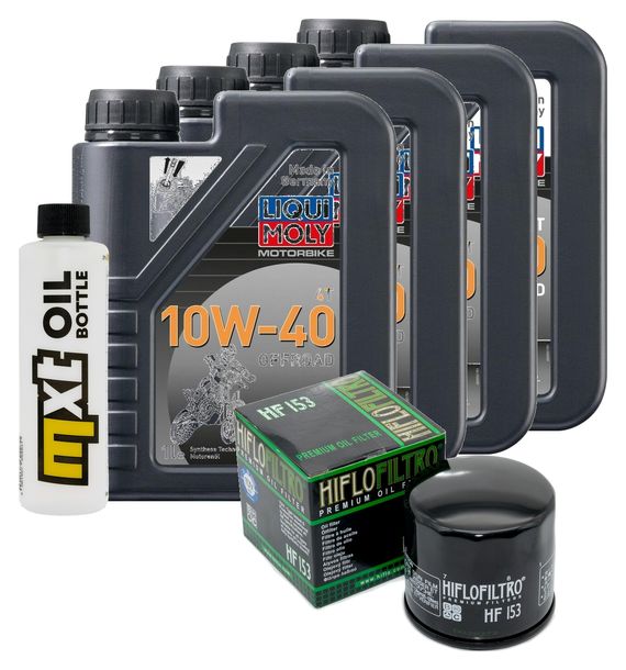 Inspektionspaket 4L 10W-40 + Ölfilter für Cagiva Alazzurra, Ducati SS Europa R 350 - 748 ccm Bj. 1987 - 2000