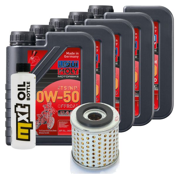 Paquete de inspección 5L 10W-50 + filtro de aceite para Ducati SS 750 ccm Año 1972