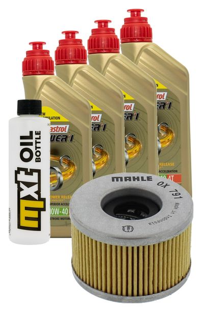 Inspektionspaket 4L 10W-40 + Ölfilter für Honda CX T Turbo 650 ccm Bj. 1983