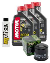 Pacchetto di ispezione 3L 10W-40+filtro olio per Kawasaki GPZ S 500 ccm Anno 1988 - 1989