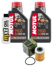 Inspektionspaket 2L 10W-60 + Ölfilter + 1x Zündkerze für KTM SMC R ABS 690 ccm Bj. 2011