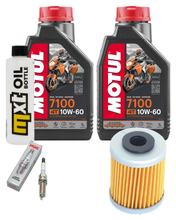 Inspektionspaket 2L 10W-60 + Ölfilter + 1x Zündkerze für KTM SMC R ABS 690 ccm Bj. 2011