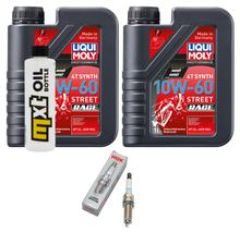 Inspektionspaket 2L 10W-60 + Ölfilter + 1x Zündkerze für KTM SMC R ABS 690 ccm Bj. 2011