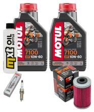 Inspektionspaket 2L 10W-60 + Ölfilter + 1x Zündkerze für KTM SMC R ABS 690 ccm Bj. 2011