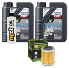 Ensemble d'inspection 2L 10W-30+filtre à huile pour Yamaha TT XT 125 / 350 ccm Année 1987 - 1996