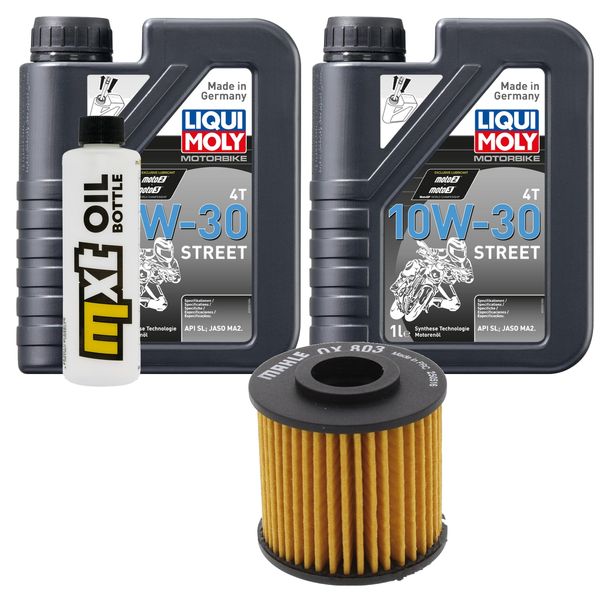 Pacchetto di ispezione 2L 10W-30+filtro olio per Yamaha XT 500 ccm Anno 1986 - 1987