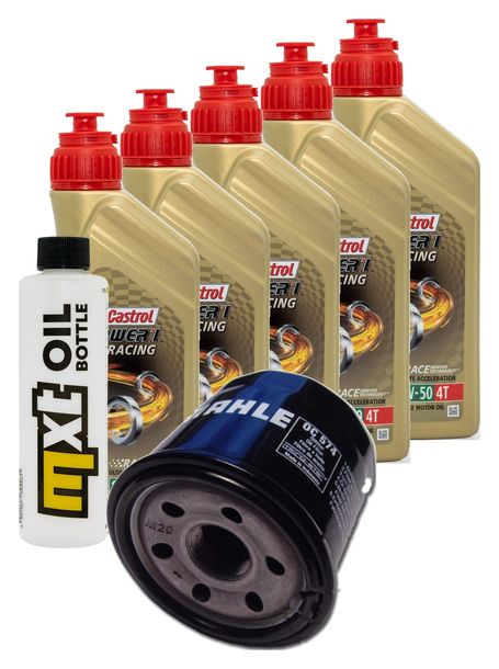 Inspektionspaket 5L 10W-50 + Ölfilter für Aprilia RSV4 Factory 1100 ccm Bj. 2019 - 2022