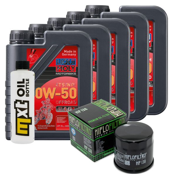 Paquet d'inspection 5L 10W-50 + filtre à huile pour Aprilia RSV4 Factory 1100 ccm Année 2019 - 2022